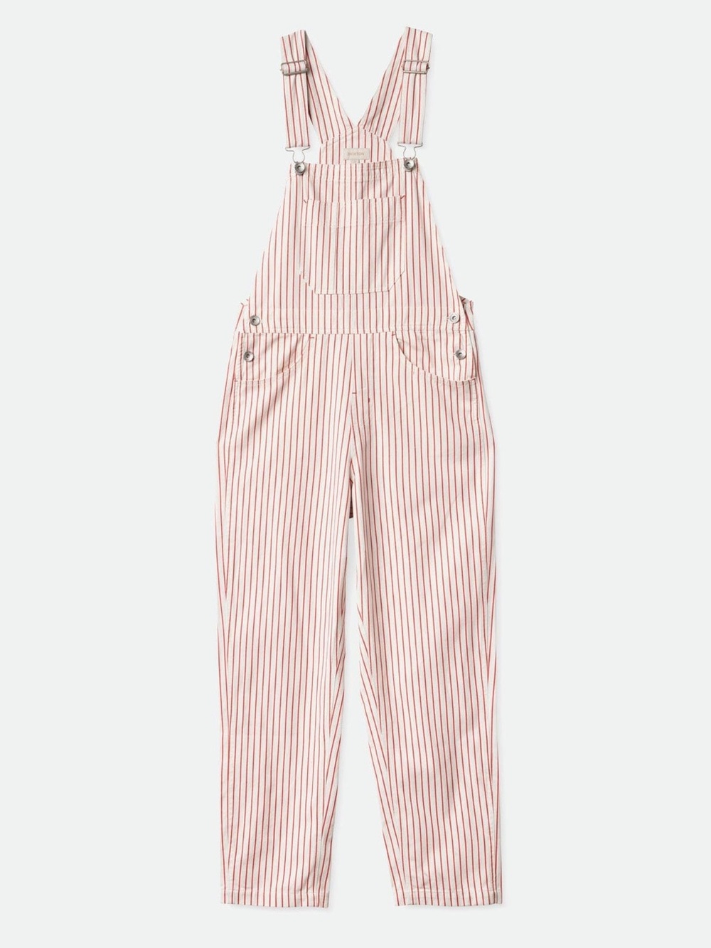 100% Cotton Brixton Costa Overall Aloha Red Pinstripe EUC - size Small